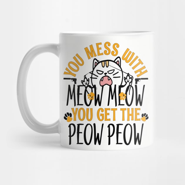 Meow Meow and Peow Peow Angry Cat Outfit by alcoshirts